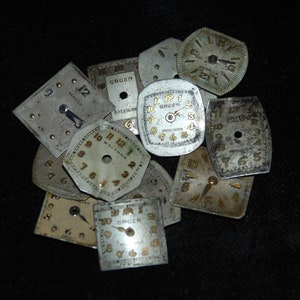 Watch Faces Dials Vintage Antique Steampunk  Parts PL 59