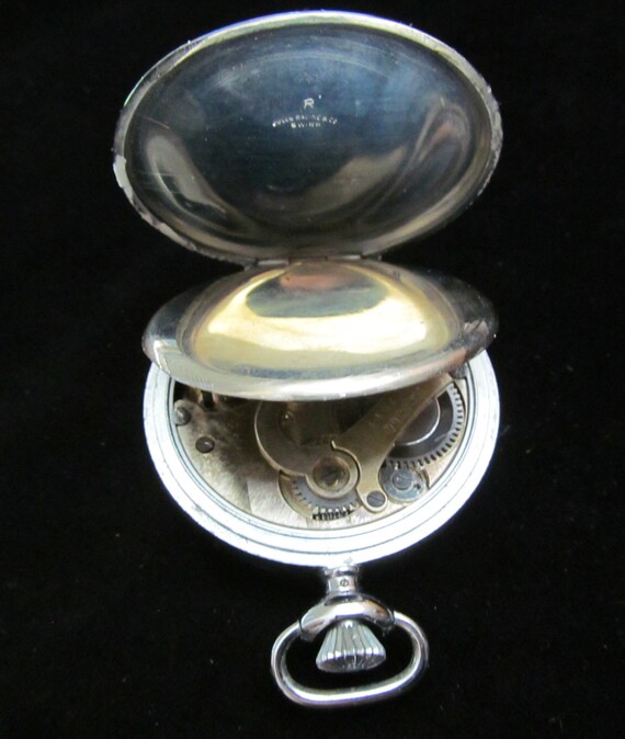 Vintage Pocket Watch Movement Case Body Dial Face Steampunk S Etsy