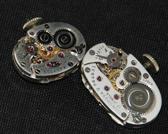 Vintage Antique Elgin  Watch Movements Steampunk Altered Art Assemblage JU 62