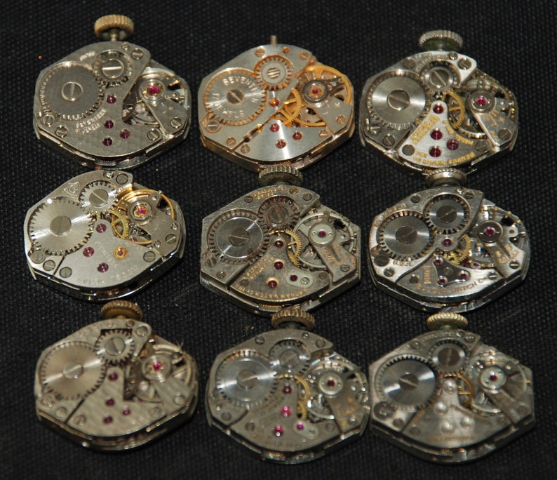 Vintage Antique Watch Movements Steampunk Altered Art ST 79 Etsy