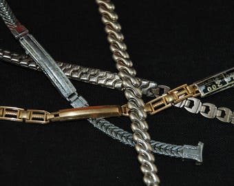 Steampunk Watch Bands Vintage Antique Bracelets Altered Art B 76