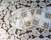 Vintage Tablecloth Set Madeira Linen w 8 Napkins Hand Emboidered Table Cloth Rectangle Table Linens Embroidery 66 quot x 105 quot Vintage Linens
