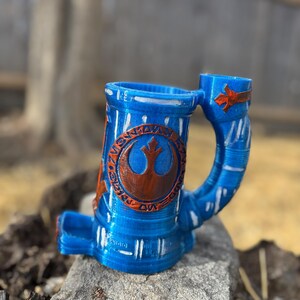 The Force Koozie Dice Tower blue red rebel