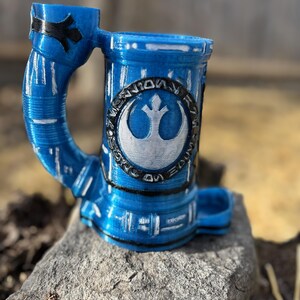 The Force Koozie Dice Tower blue silver rebel
