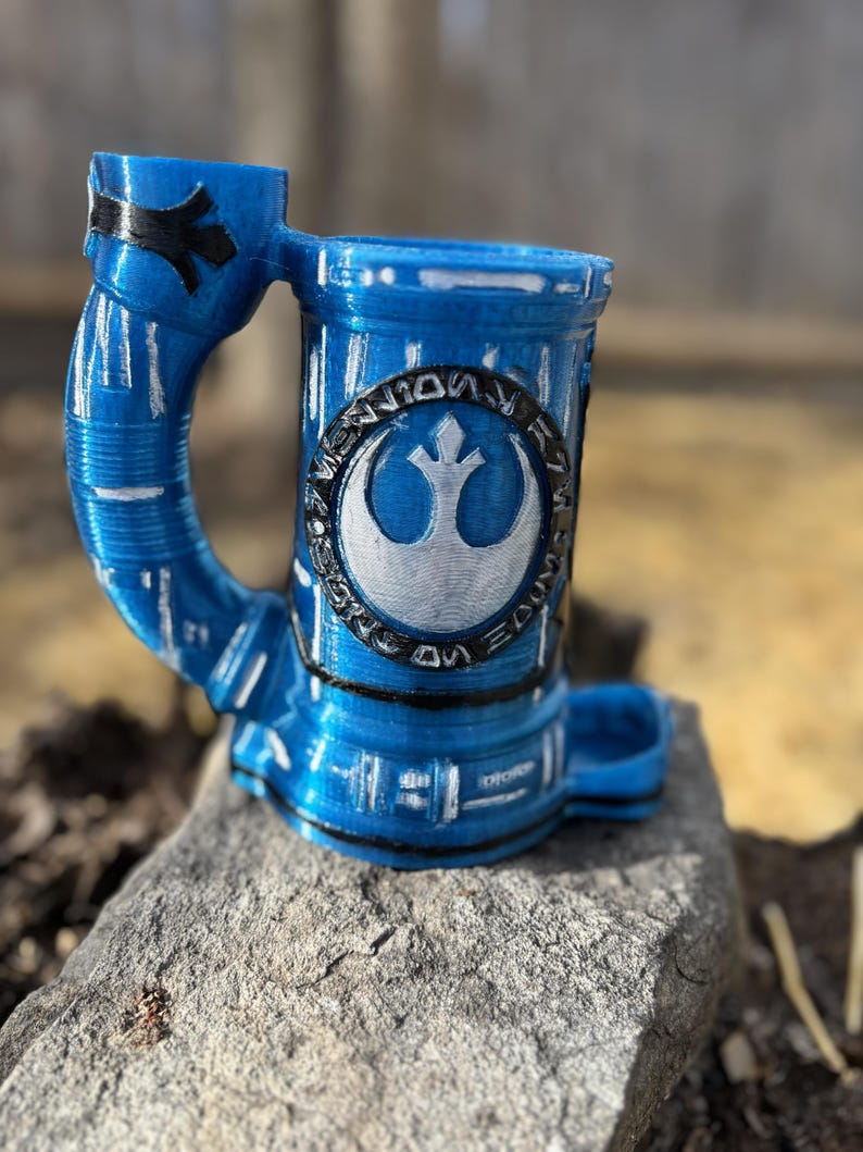 The Force Koozie Dice Tower blue silver rebel
