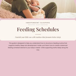 Guía de alimentación y sueño, crea rutinas que funcionen para tu bebé, libro electrónico sobre alimentación suave y sueño infantil.