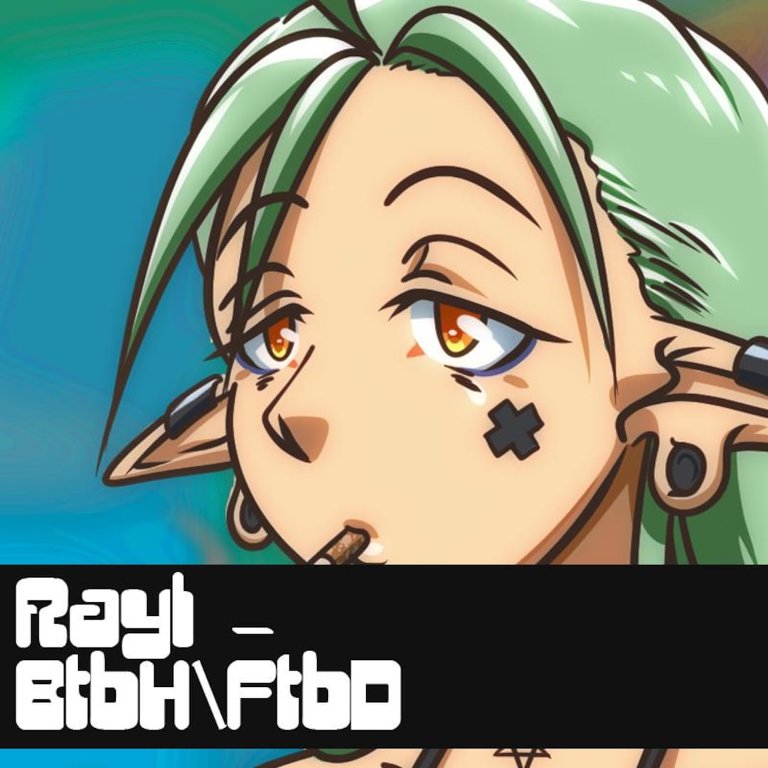 Rayln Raz Rnr -rayln- “bthh” 5” Holographic Sticker - Etsy
