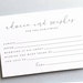Wedding Advice Cards Modern Guest Book Idea for Wedding - Etsy