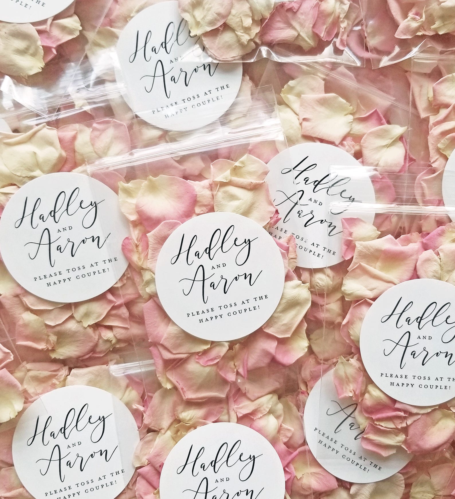 Wedding Petal Toss Packets Biodegradable Flower Confetti Etsy