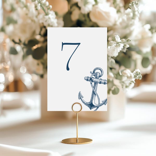 Lighthouse Table Numbers Nautical Table Numbers - Etsy