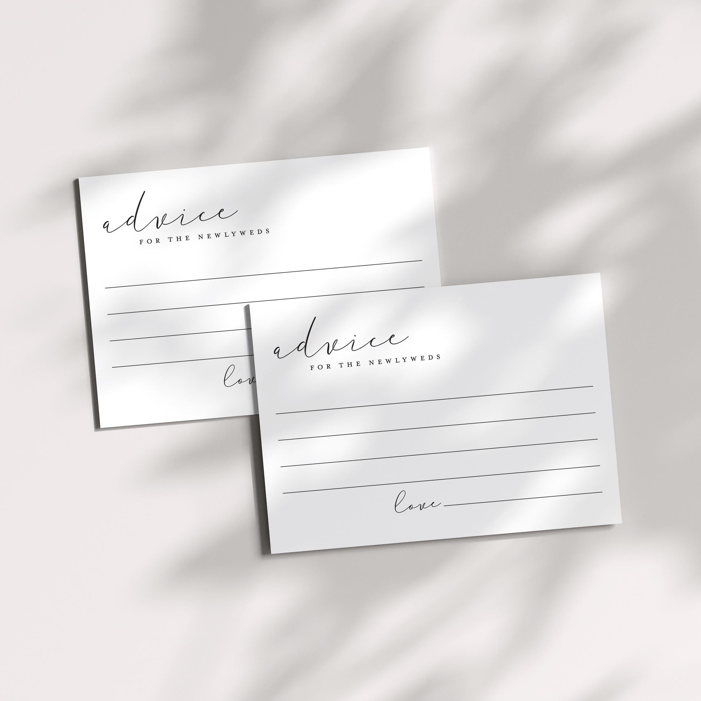 Biglietto di auguri, modello di inserto per matrimonio minimalista ed elegante, biglietto di auguri stampabile per inviti di nozze, regalo per addio al nubilato, #CE - Italia