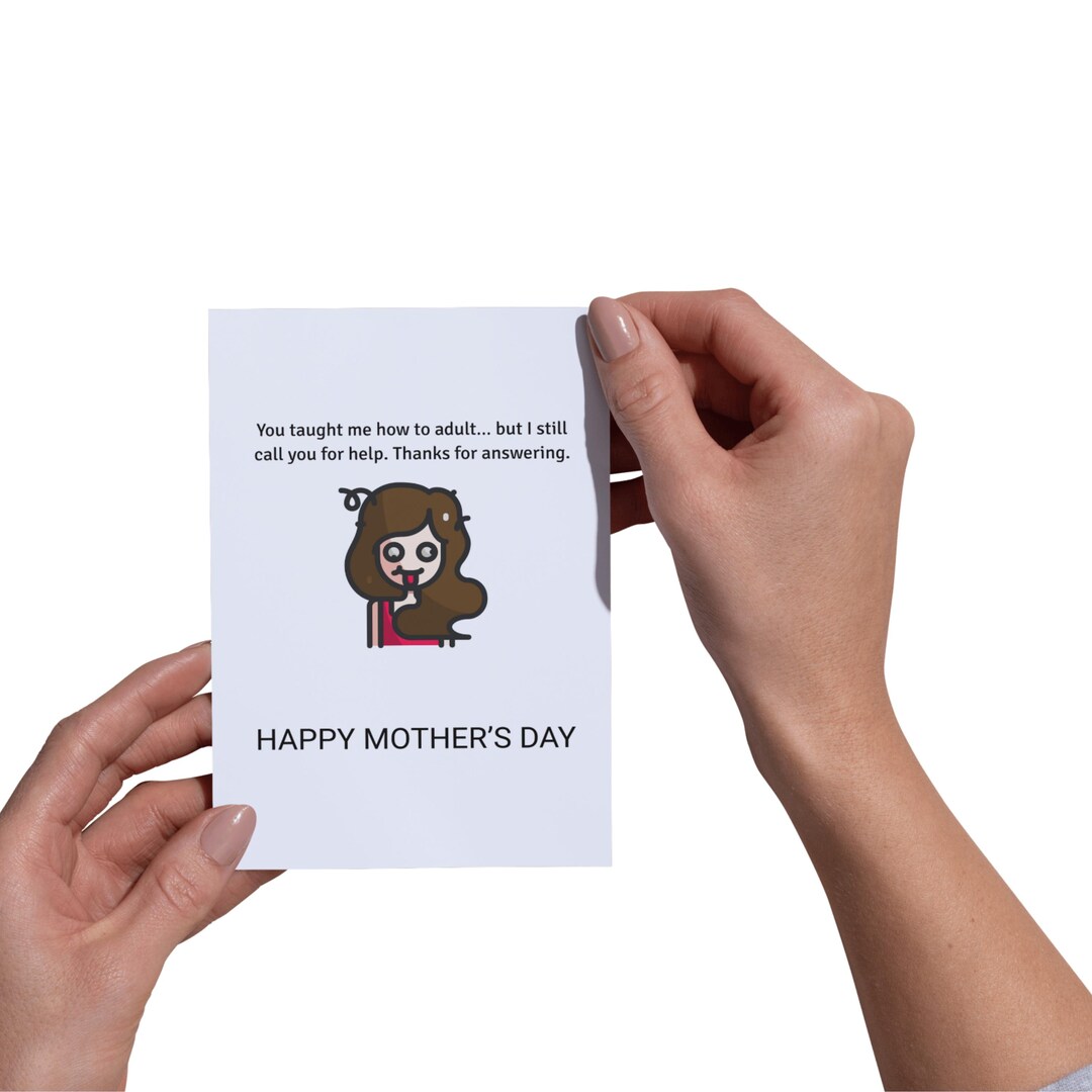 Funny Mom Card | PRINTABLE Mother's Day Card | Hilarious Birthday Card ...