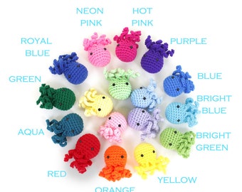 10 XS Octopus Amigurumi (wholesale discount!)