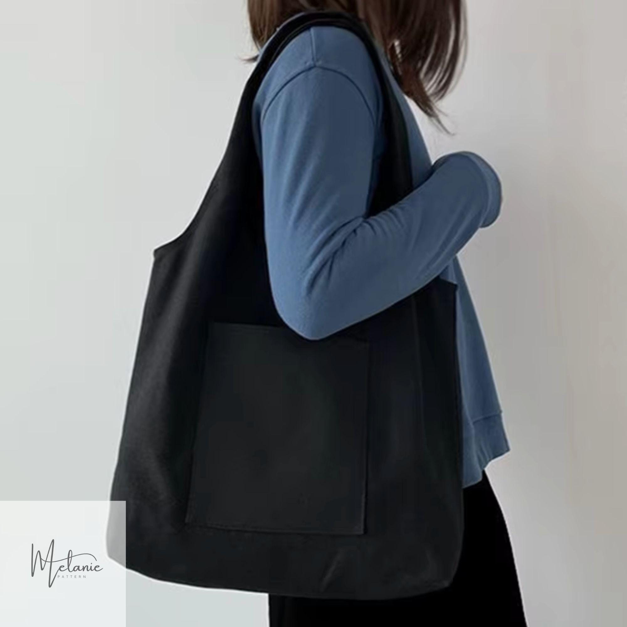 Tote Shoulder Bag Sewing Pattern: Beginner Friendly (PDF Download)