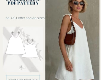 Camille Mini Dress Sewing Pattern: Beginner Friendly (XS-XXXL) (Digital Download)