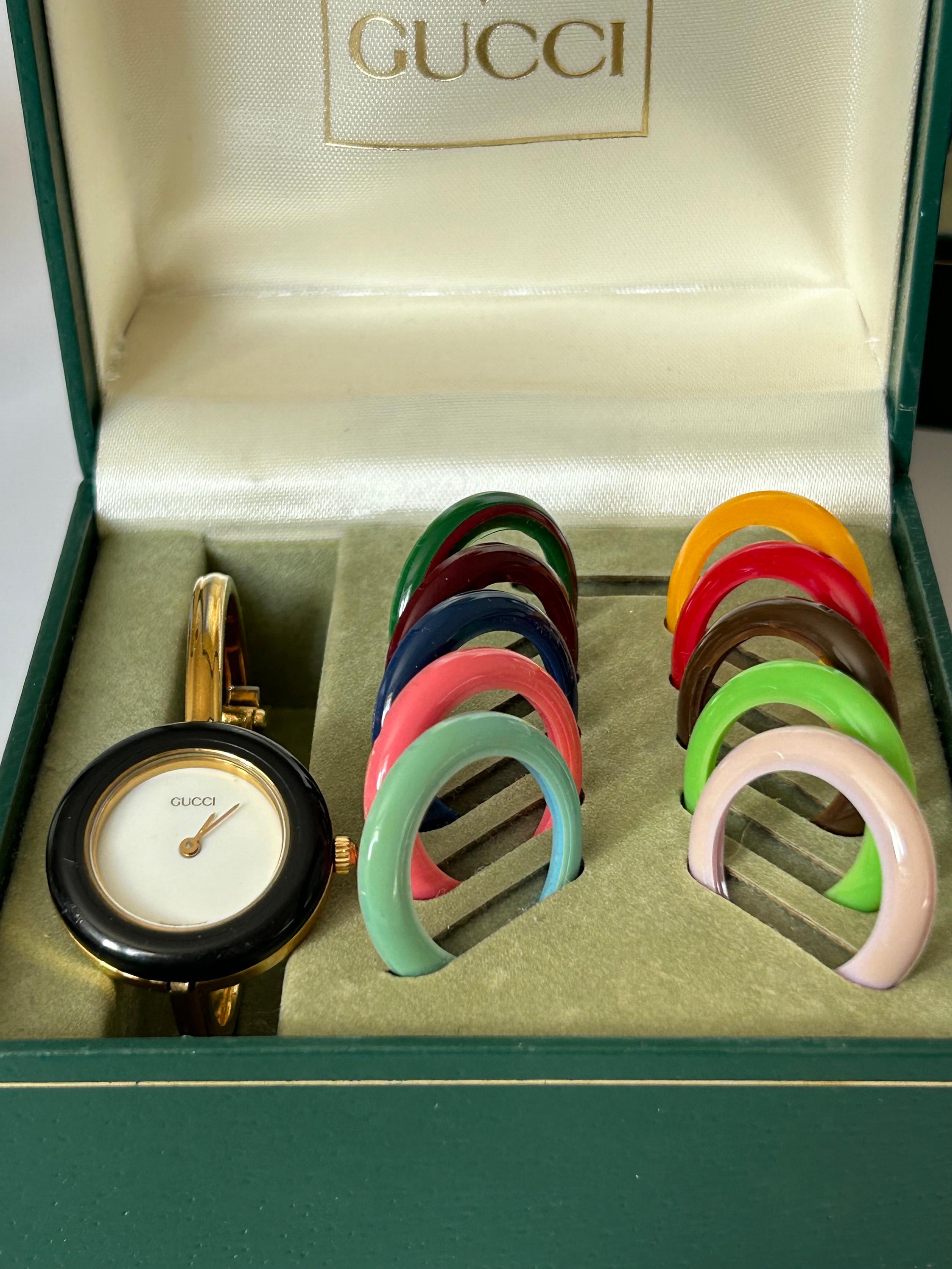 Vintage Tom Ford Gucci Watch – Gold Plated Interchangeable Bezel