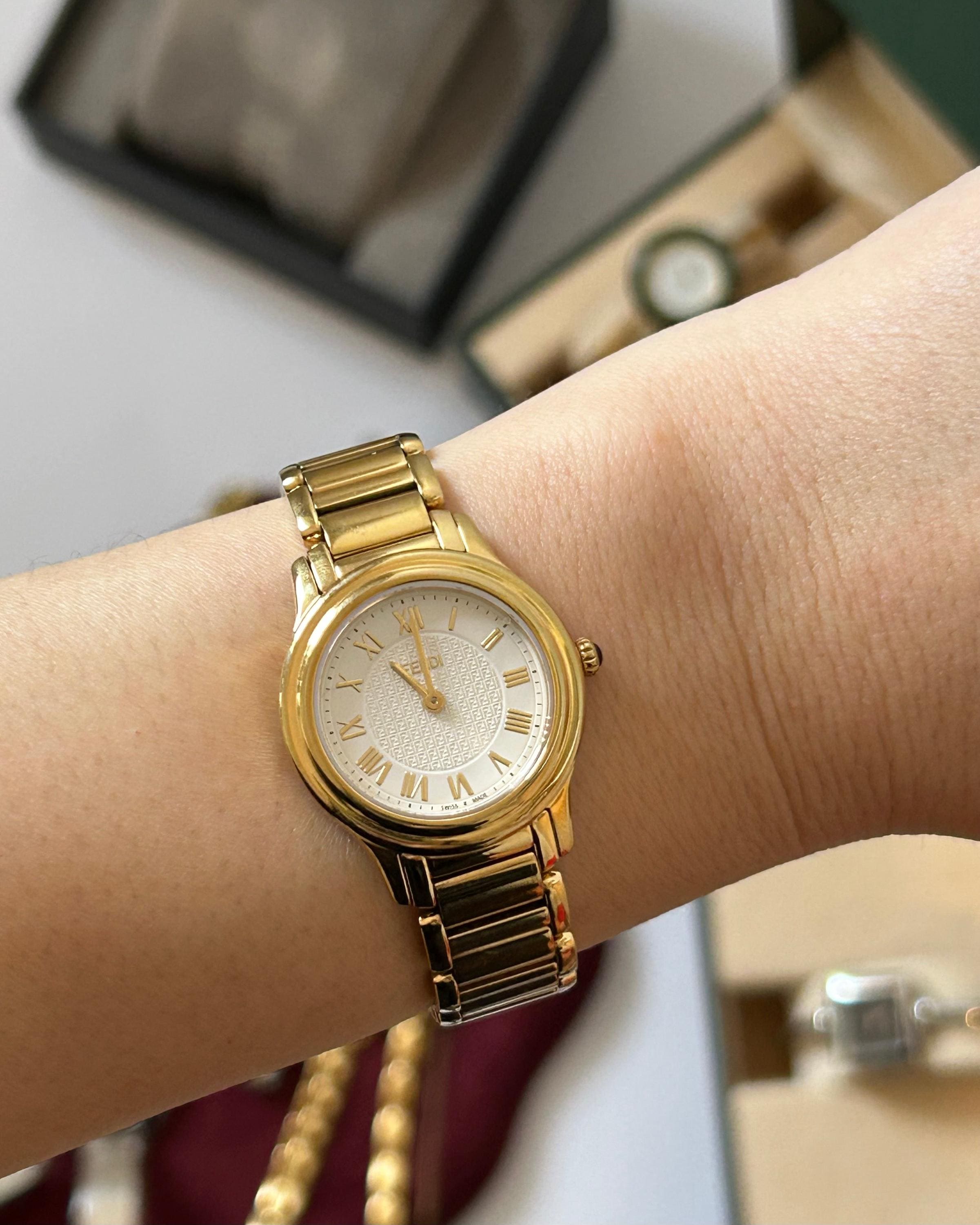 Vintage Fendi Watch Gold - Etsy