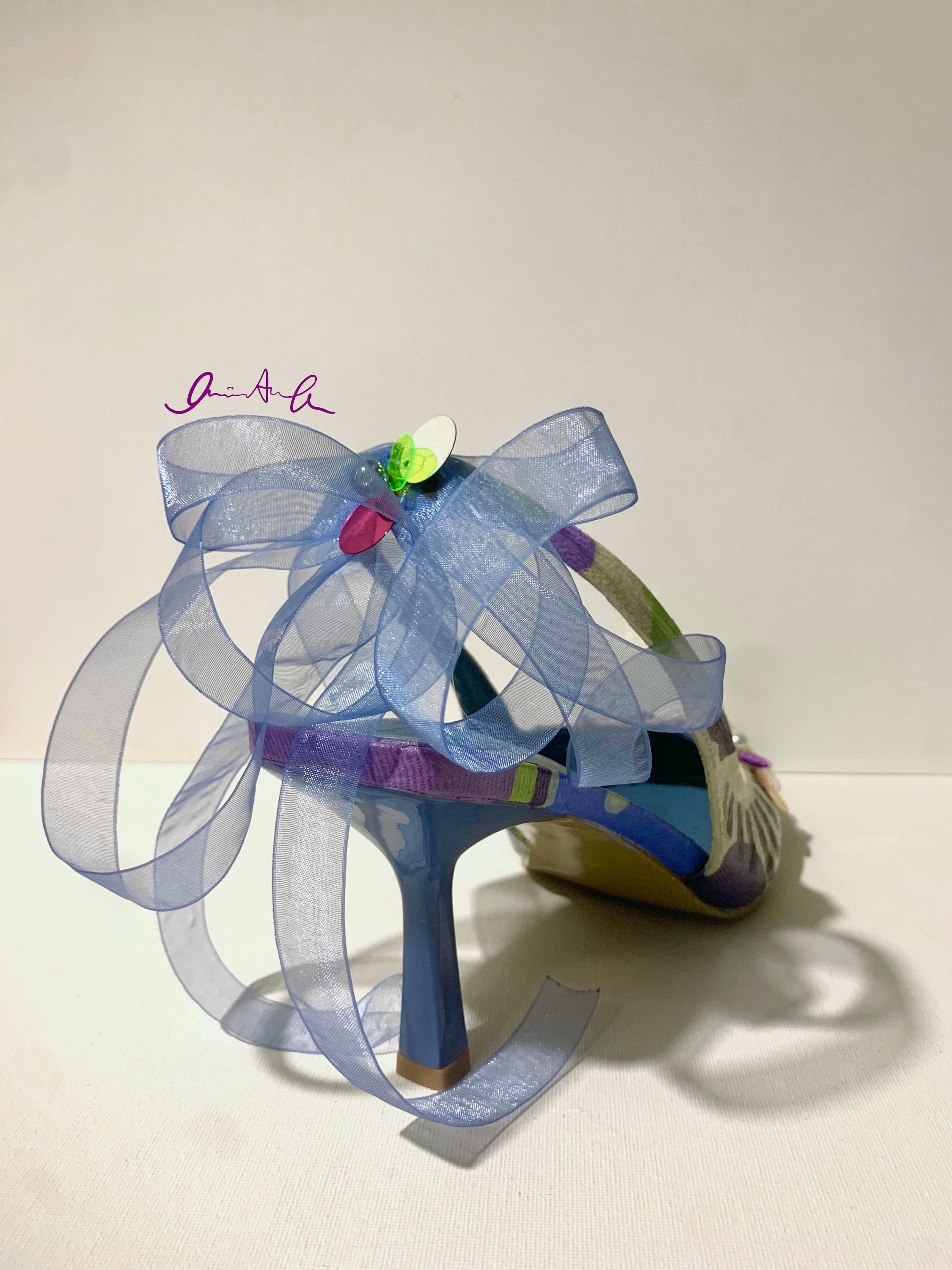 Lemon Pepper Steppers — “anything for You” Multicolor Sligback Heels - Etsy