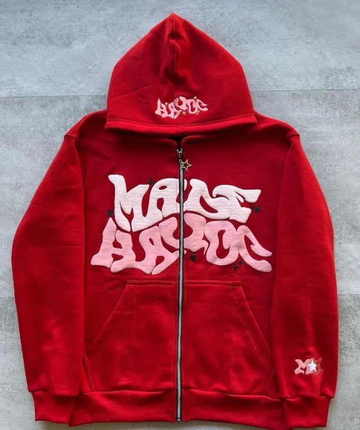 Mens Y2k Zip up Hoodie Streetwear - Etsy