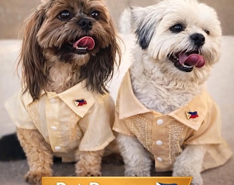 Dog Barong: Filipino Pet Shirt, Handmade in Philippines