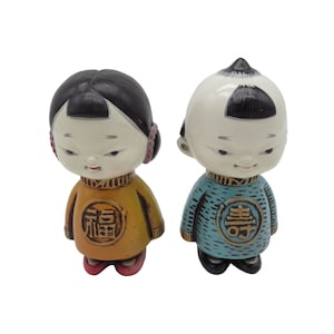 Norcrest Japan Japanese Boy x Girl Figurines F-110