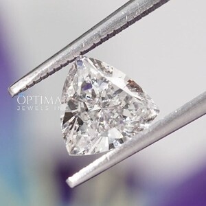 Diamante creato in laboratorio di lusso a forma di triangolo, pietra sciolta per set di gioielli, pendenti e orecchini, diamante incolore taglio brillante Trilliant, CVD