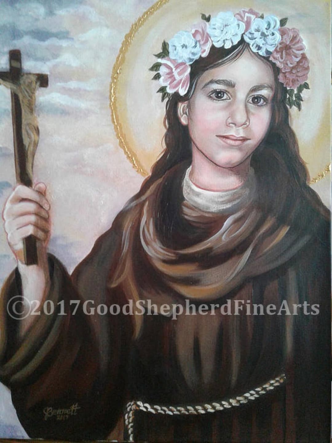 Saint Rose of Viterbo Virgin and Recluse 8 X 10 - Etsy