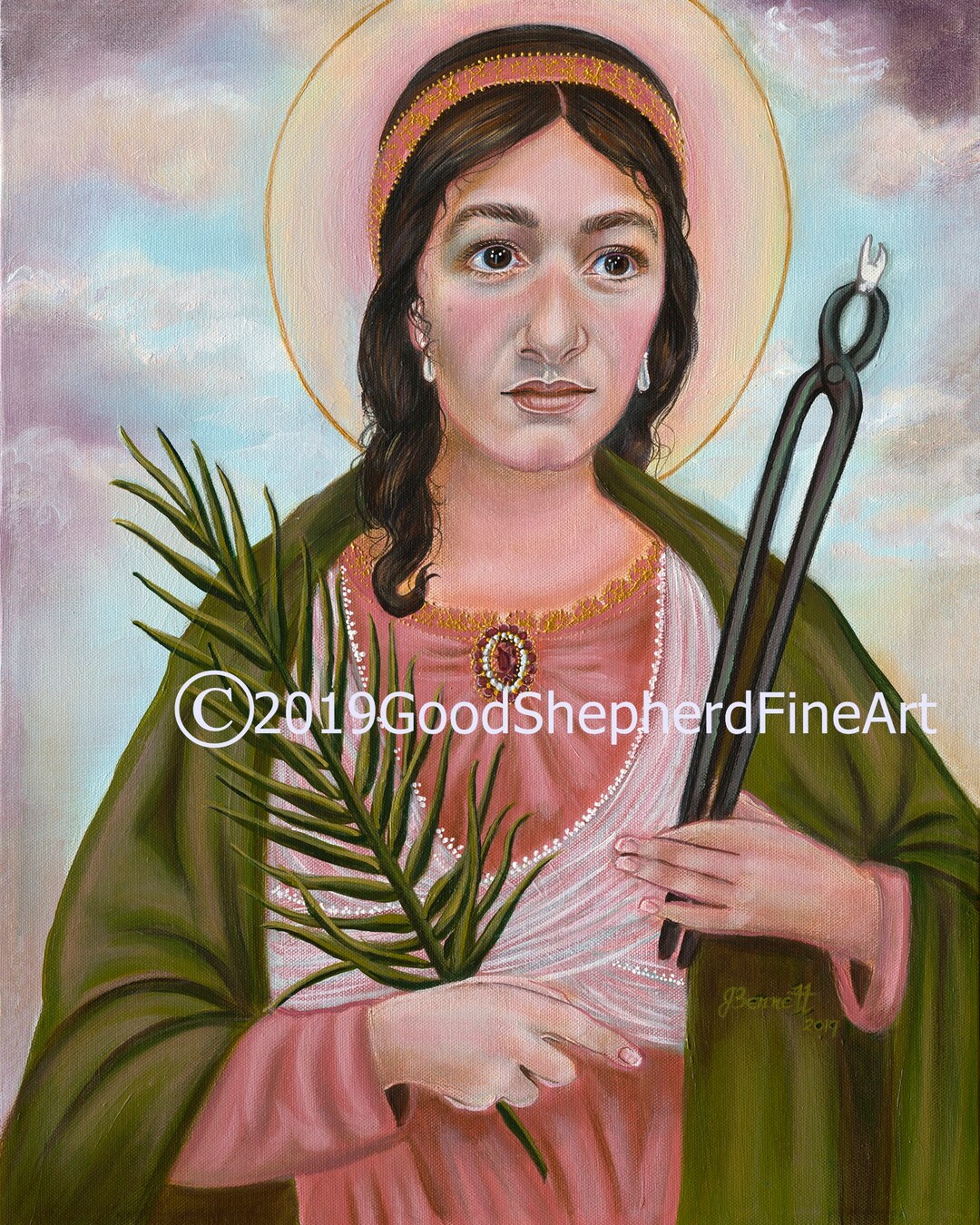 Saint Apollonia Virgin Martyr Patroness Saint of Dentist Etsy