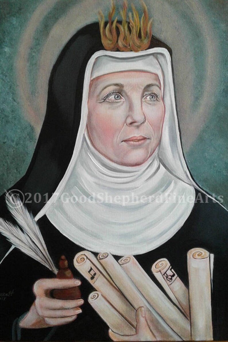 Saint Hildegard von Bingen Doctor of the Catholic Church Etsy