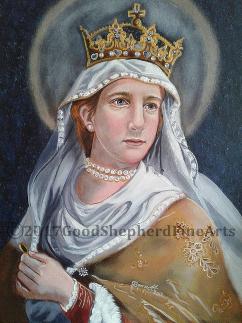 St Hedwig Widow High Duchess Consort of Poland Canvas - Etsy