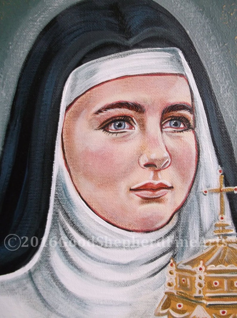 St.Clare of Assisi Holding Monstrance Poor Clares 16 X Etsy