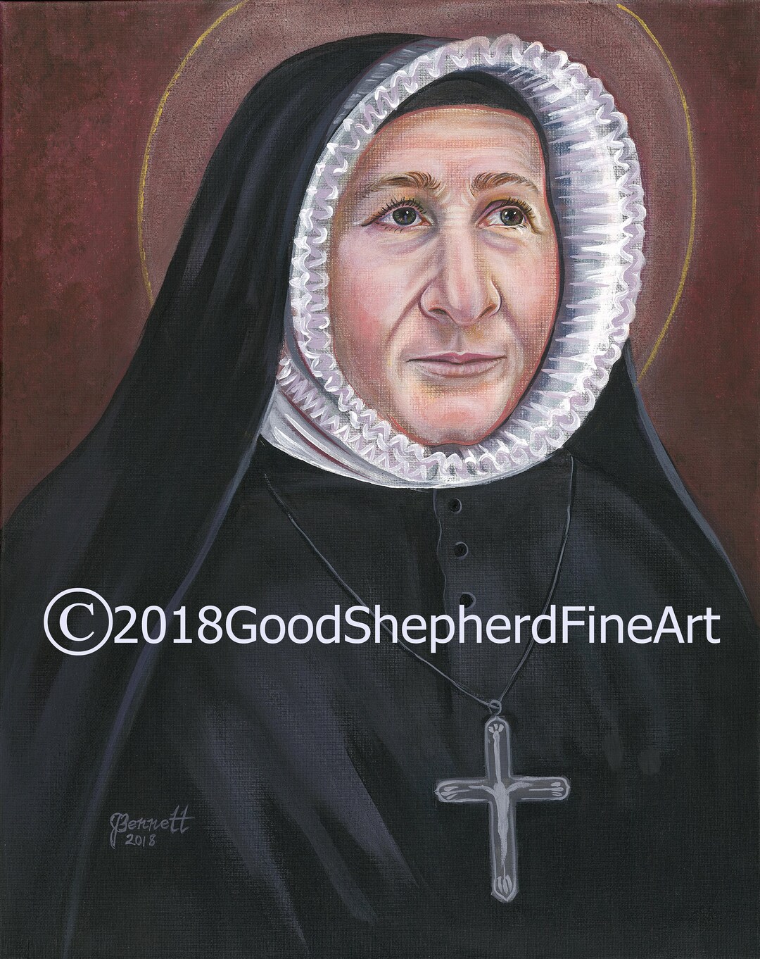 Saint Madeleine Sophie Barat, 8x10 & 11x14 Prints on White Card Stock