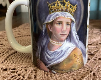 Saint Hedwig Coffee Mug with Prayer