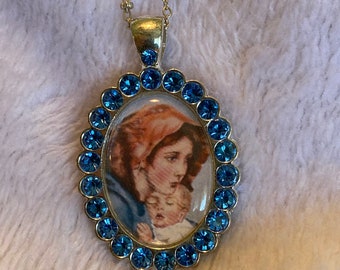 Our Lady Pendant Necklace Catholic Jewelry Gift Lady Girl Gift