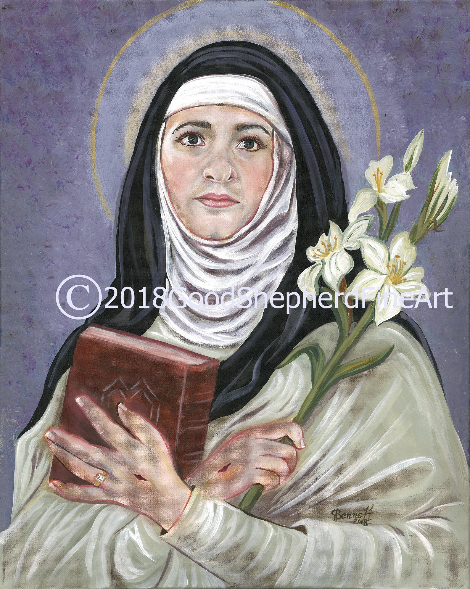 Santa Catalina de' Ricci O.P., Impresiones religiosas de 8x10 y 11x14