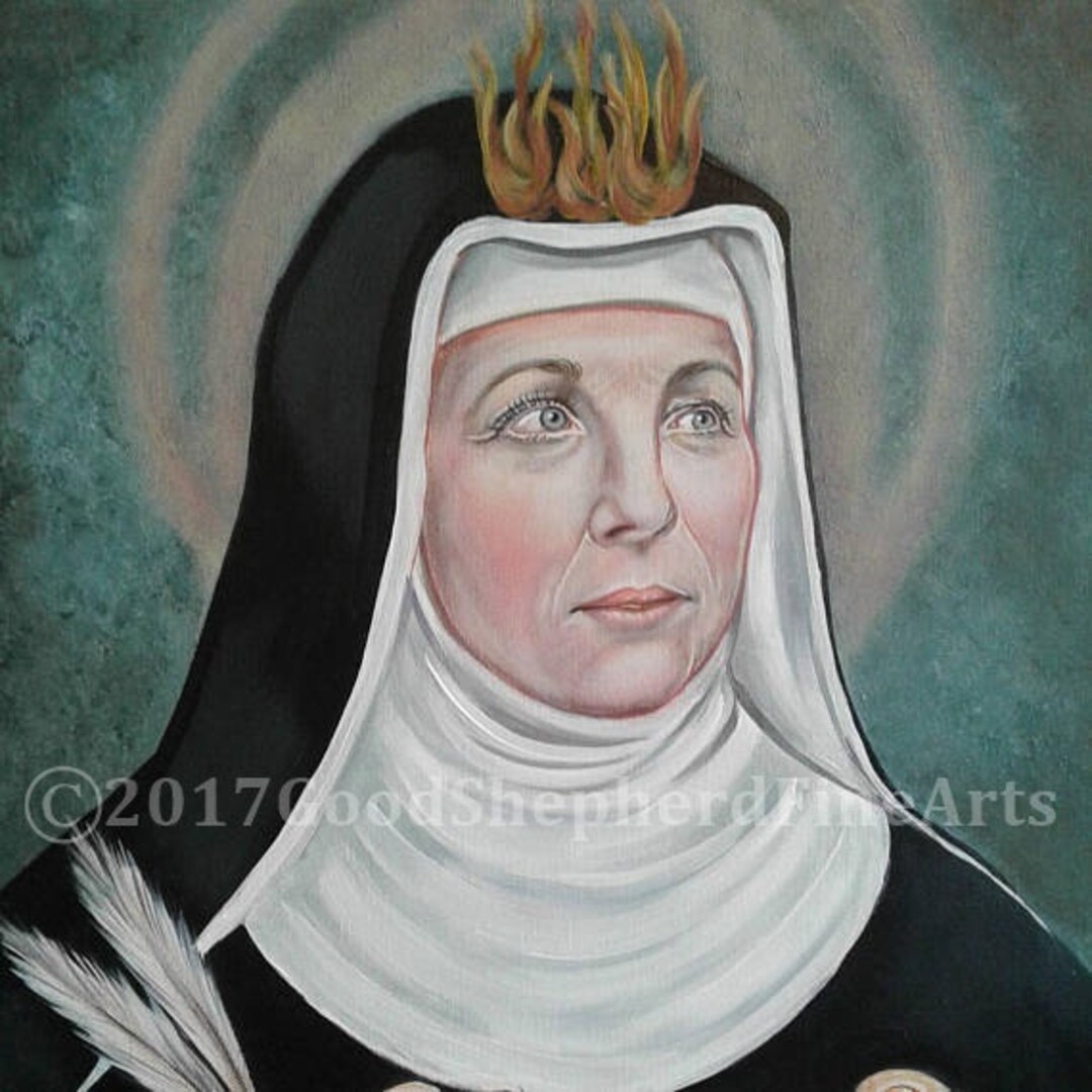 Saint Hildegard Bingen Doctor of the Catholic Church Etsy