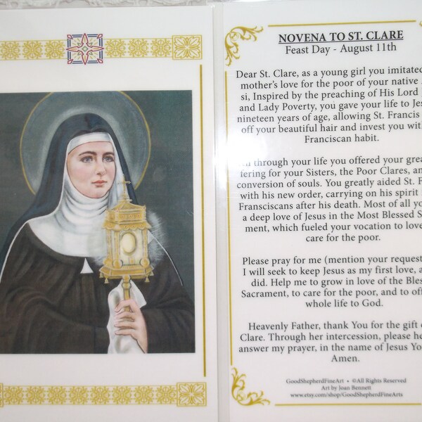 St Clare of Assisi - Etsy