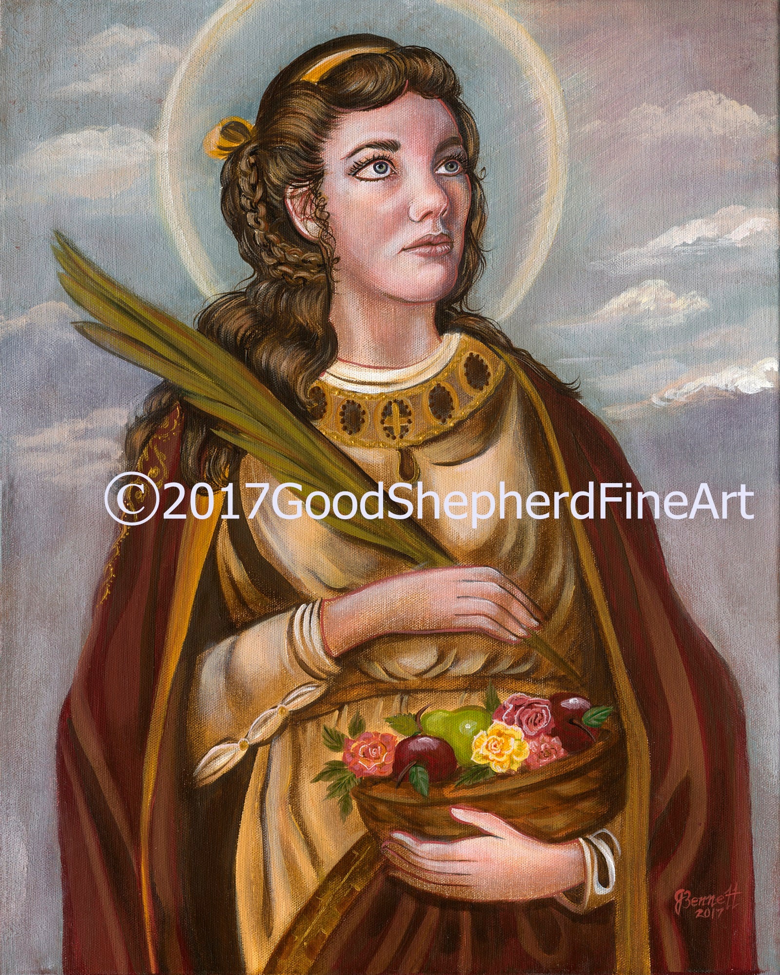 Saint Dorothy of Caesarea Virgin Martyr 4th Century Etsy