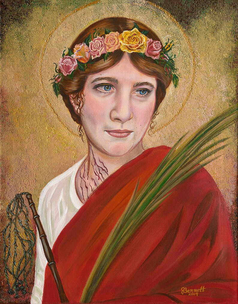 Saint Bibiana of Rome Virgin and Martyr 16 X 20 Etsy