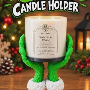 Grinch Candle Holder