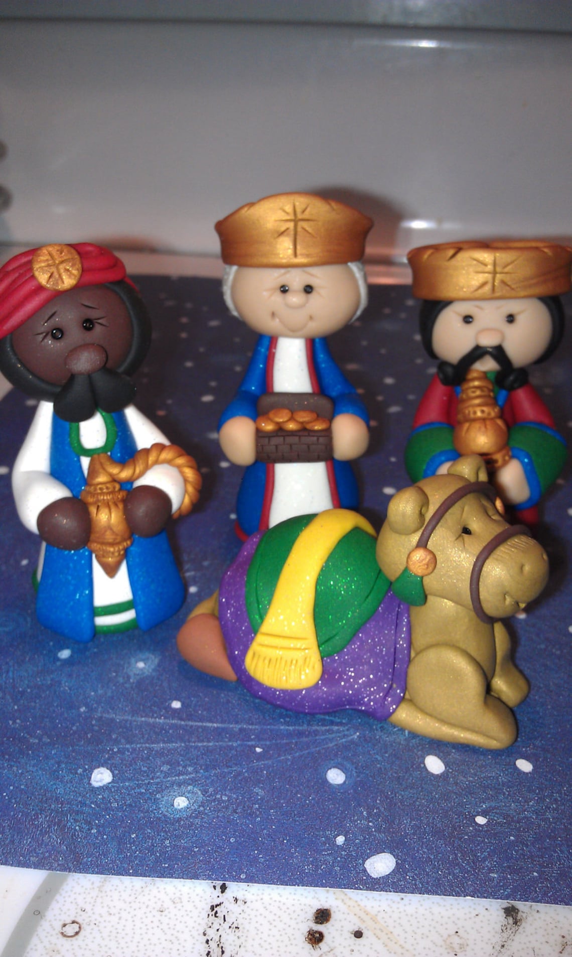 OOAK Polymer Clay Nativity Set 13 pieces Free Shipping Etsy