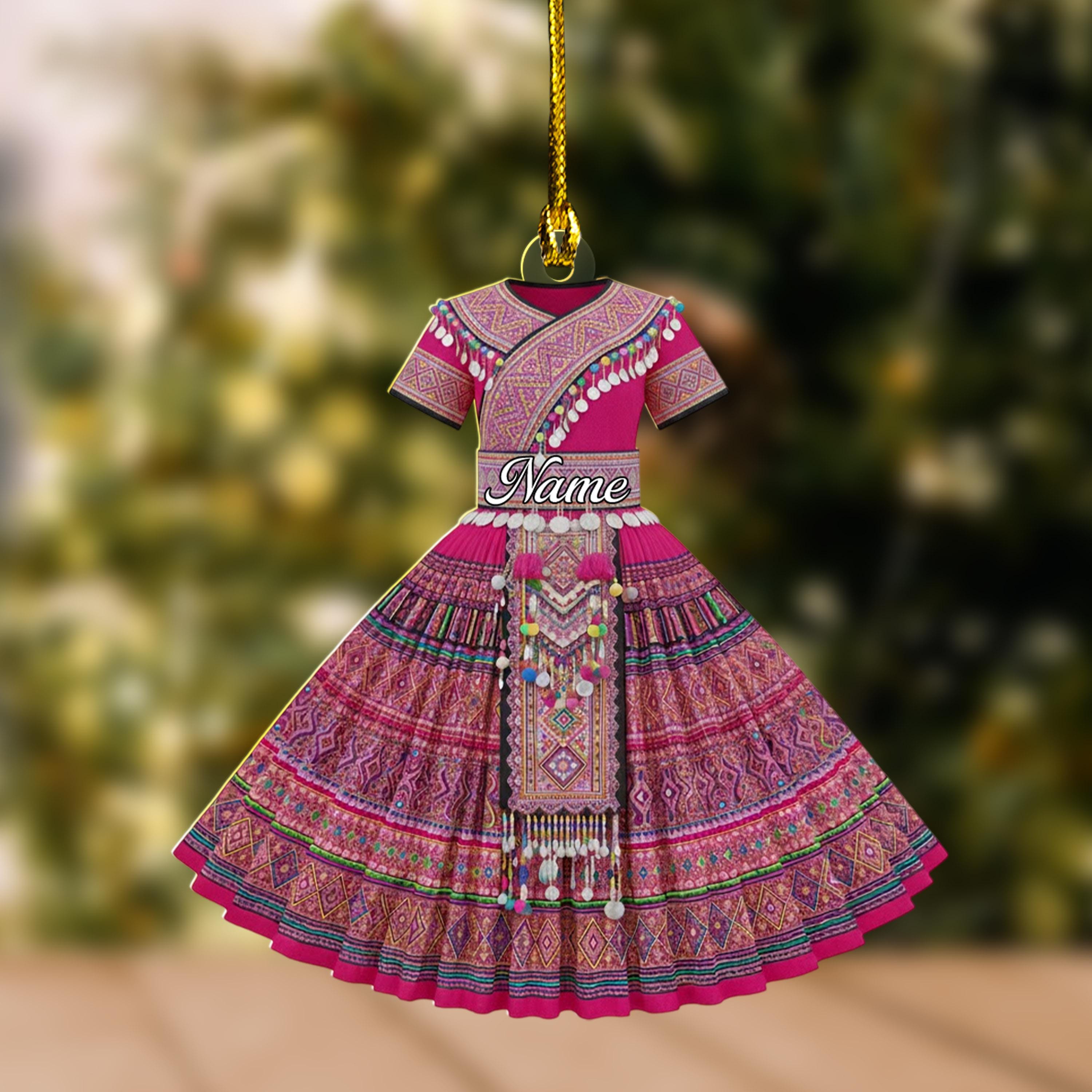 chinese dress ladies Amazon.com: RaanPahMuang Long Elastic Waist Skirt Hmong Unique Thai  HillTribe Artwork, Medium, Bronze Brown : Clothing, Shoes & Jewelry main image 1