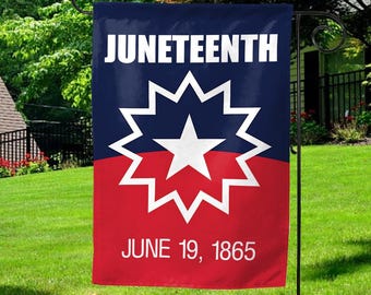 Drapeau du 17 juin 1865, drapeau de jardin, fête de la liberté, bannière de la fierté de l'histoire des Noirs, décoration d'extérieur patrimoine afro-américain UOX401