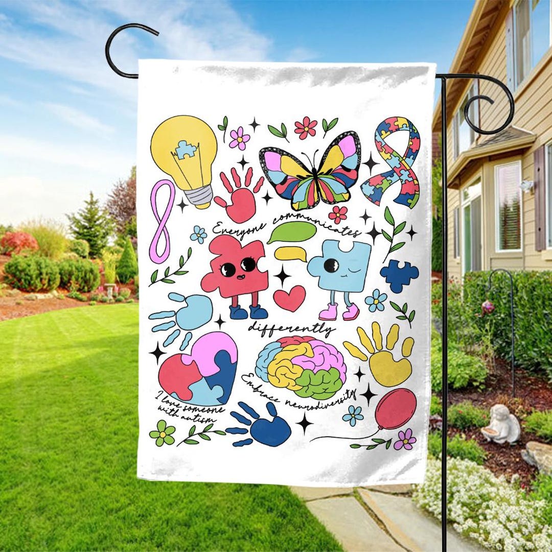 Somebody s Loud Proud Autism Garden Flag Autism Awareness Flag somebody-s-loud-proud-autism-garden-flag-autism-awareness-flag