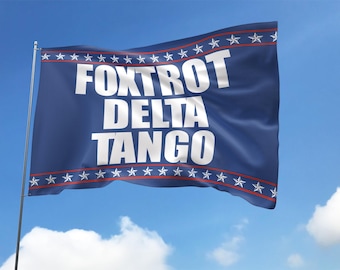 Anti Maga Flag Foxtrot Delta Tango Subtle FDT F*ck Maga Sign Feminist Flag Resist Fascism Democrat House Banner Anti MAGA Yard Sign OHQA10