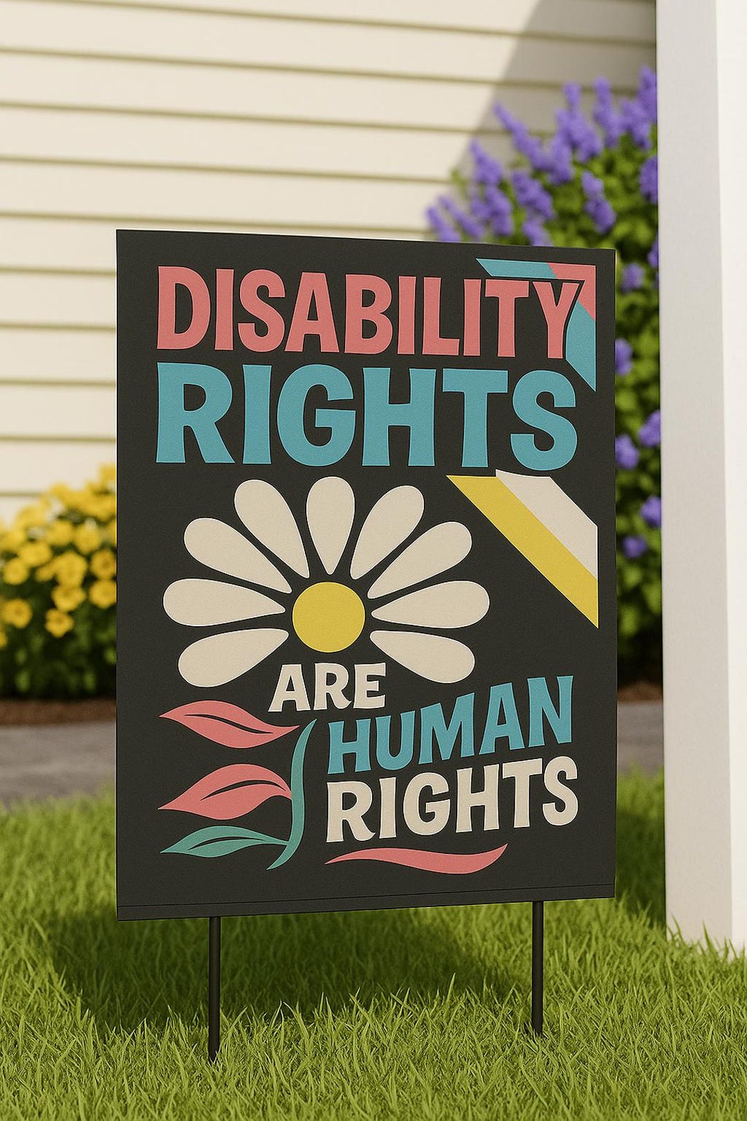Disability Pride Garden Sign/disability Pride Month Sign/disability ...