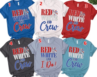 4th Of July Bachelorette Party Shirts, Bachelorette Red White And I Do, 4th Of July Bride, Red White Crew, Bachelorette Party Tanks SKXW25
