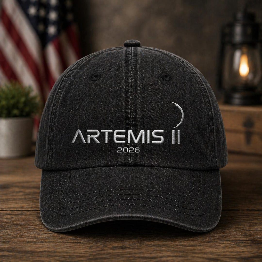 Artemis II 2026 Hat, Space Inspired Cap, Embroidered Washed Cap ...