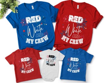 4th Of July Crew, Matching Family Shirts, July 4th Family Tshirts, Kids 4th Of July Shirts, Patriotic Fourth Of July Shirt SKWL13