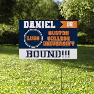 College Bound Yard Sign/College Logo Sign/Custom College Yard Sign/University Bound Yard Sign/College Bound Sign OGR529